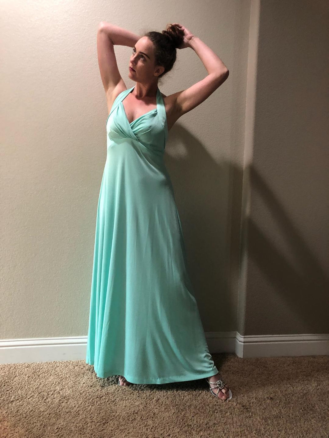 Long Mint Green Dress